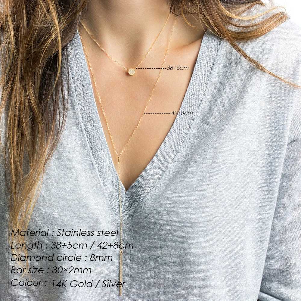 Anco Handmade Glossy Pendant Necklace 316 Stainless Steel Party Ladies Charms Jewelry Sa Gift for Her W250712