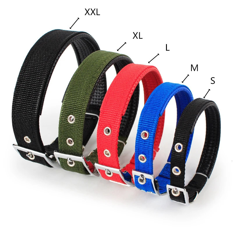 Solid Dog Collars Nylon Dog Collar For Small Medium Large Dogs Teddy Keji Pitbull Bulldog Beagle 250709