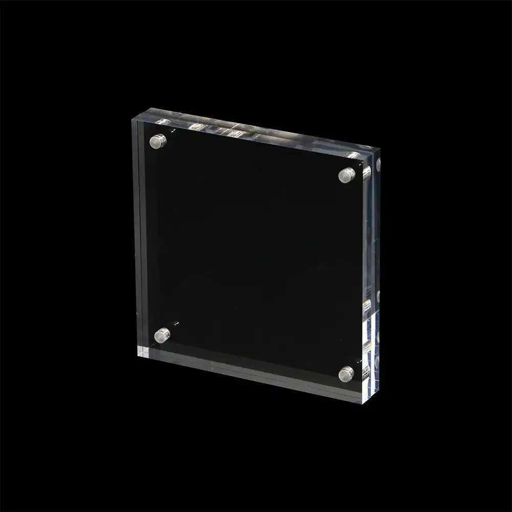1pcs Transparent Square Photo Blank Acrylic Block Frame ,120x120mm,135x135mm,150x150mm,Acrylic Picture Holder H260306