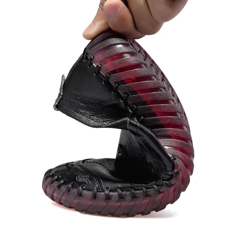 2024 Fashion Cow Leather Loafers Ladies Moccasins Women Summer Flats Casual Leisuer Daily Oxford Shoes Woman Flats 250707