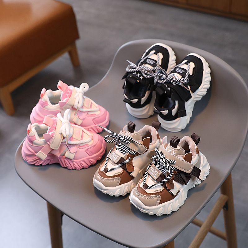 Autumn Children's Sneakers Boys New Fashion Design Kid Sport Shoes Girls Non-slip Casual Shoes Student Shoes Toddler Shoes Sizes US6C-US5Y 000302