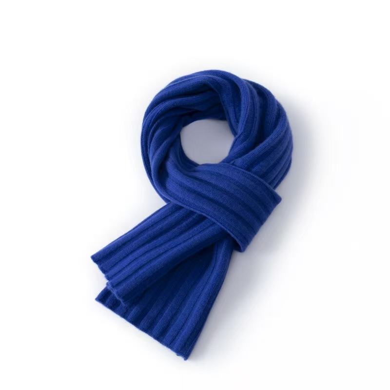 K1334 100% pure wool scarf ~ Selected Australian wool warm knitted wool scarf versatile men and women neck scarf gift