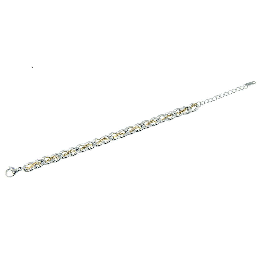 Luxury Jewelry Designer Jewelry Europea Ad America INS Style Hadmade Iterwove Large Ad Small Cuba Chai Necklace Pedat Tredy Light Luxury Titaium Steel