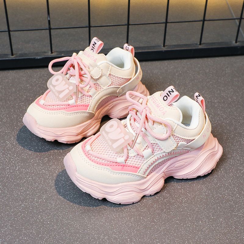 Kids Sport Shoes Autumn Boys Mesh Children Sneakers Girls Casual Sports Shoes Non-Slip Running Toddler shoes With Large Sizes US6C-US5Y 000274