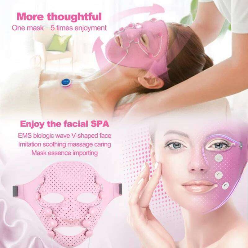 Beauty Massager Device Silicone 3D Facial Lifting Firm Skin Massage Mask Tool