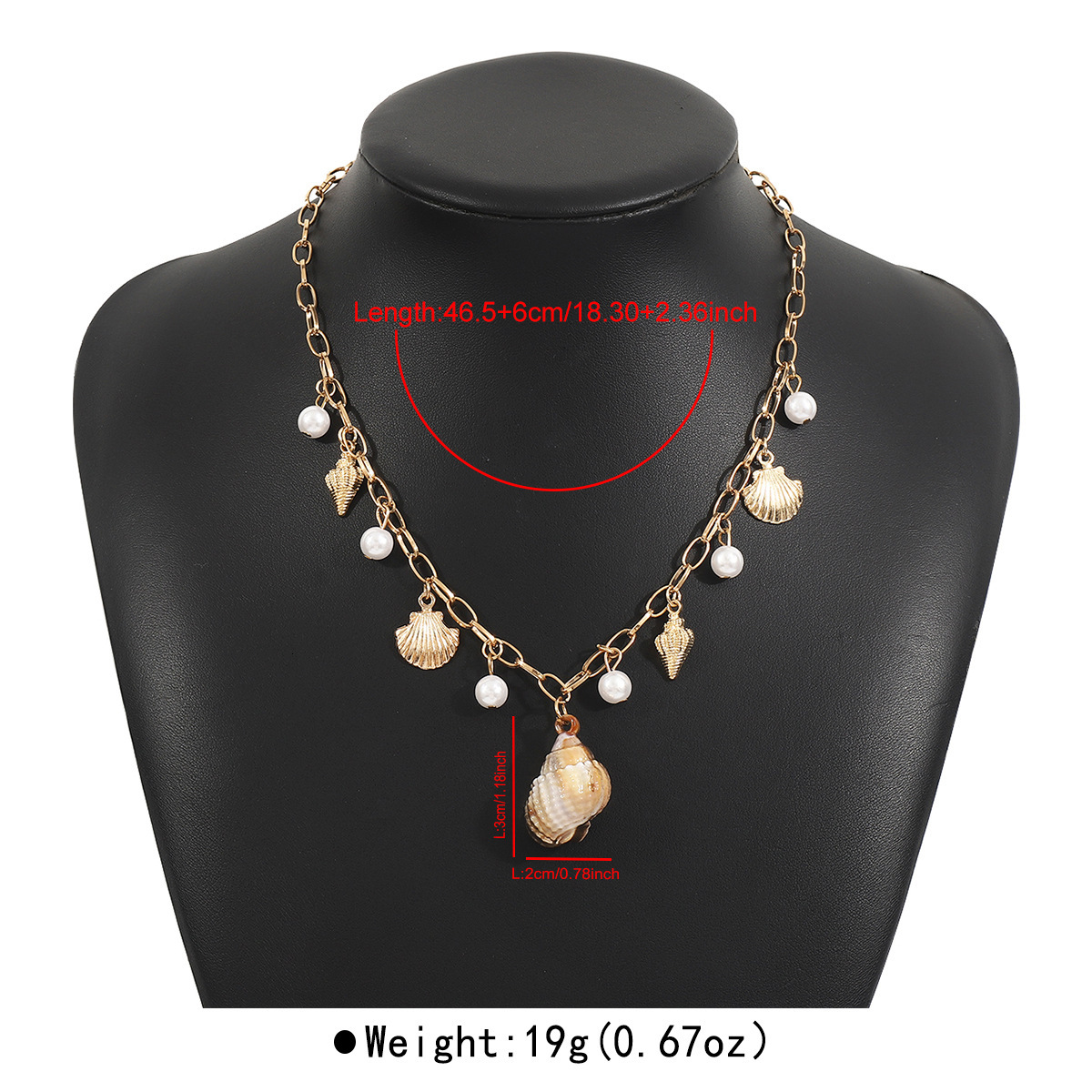 Luxury Jewelry Designer Jewelry N12517 European And American Cross-border Ocean Style Pearl Tassel Necklace Beach Starfish Shell Pendant Jewelry