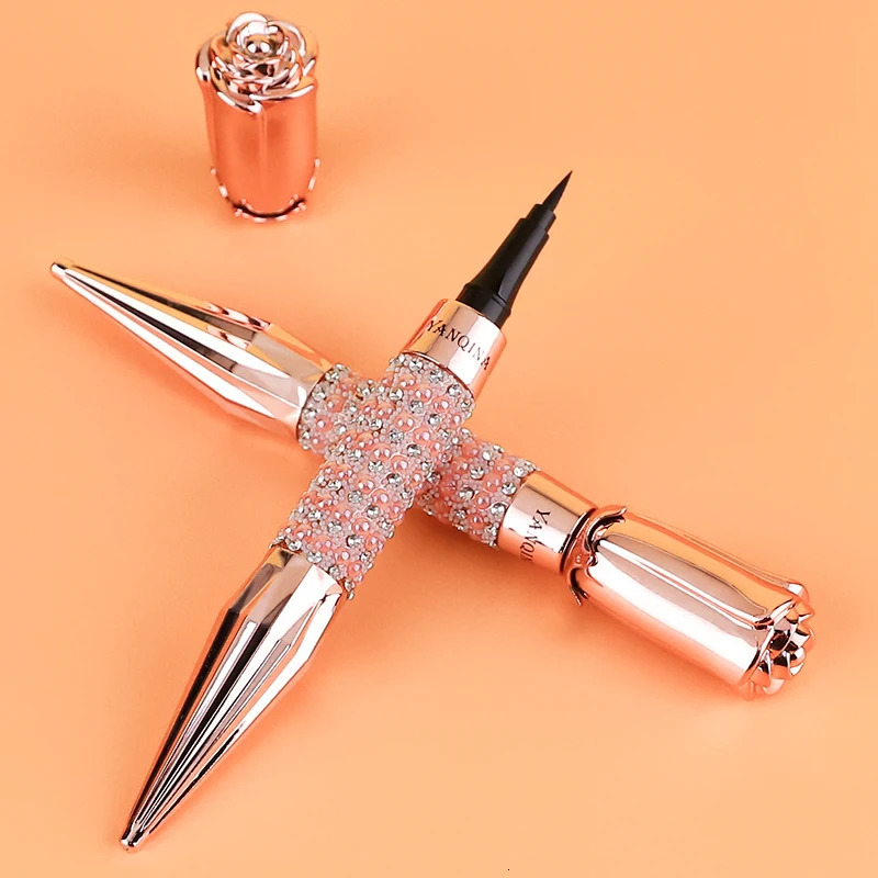 YANQINA Precision Liquid Eyeliner Pen - Long-lasting Waterproof Transfer-proof Quick-Dry Black Eyeliner with Sparkling n 250704