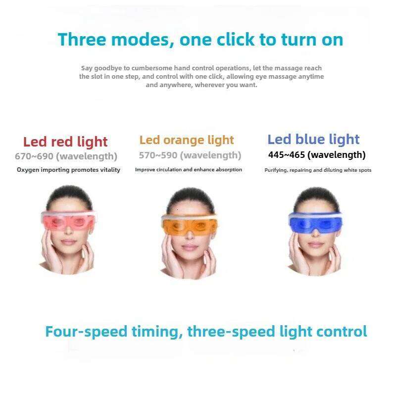 Massager Hot Compress Vibration Relax Eyes Massage Relieve Eye Glasses Fatigue Pouch Anti Wrinkle Care