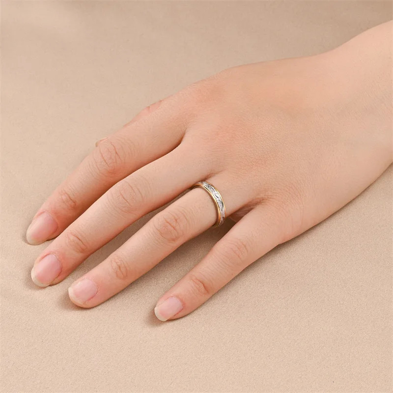 Selling Stainless Steel Frosted Couple Rings For Women Men Jewelry Valentines day Gifts Size 513 250704