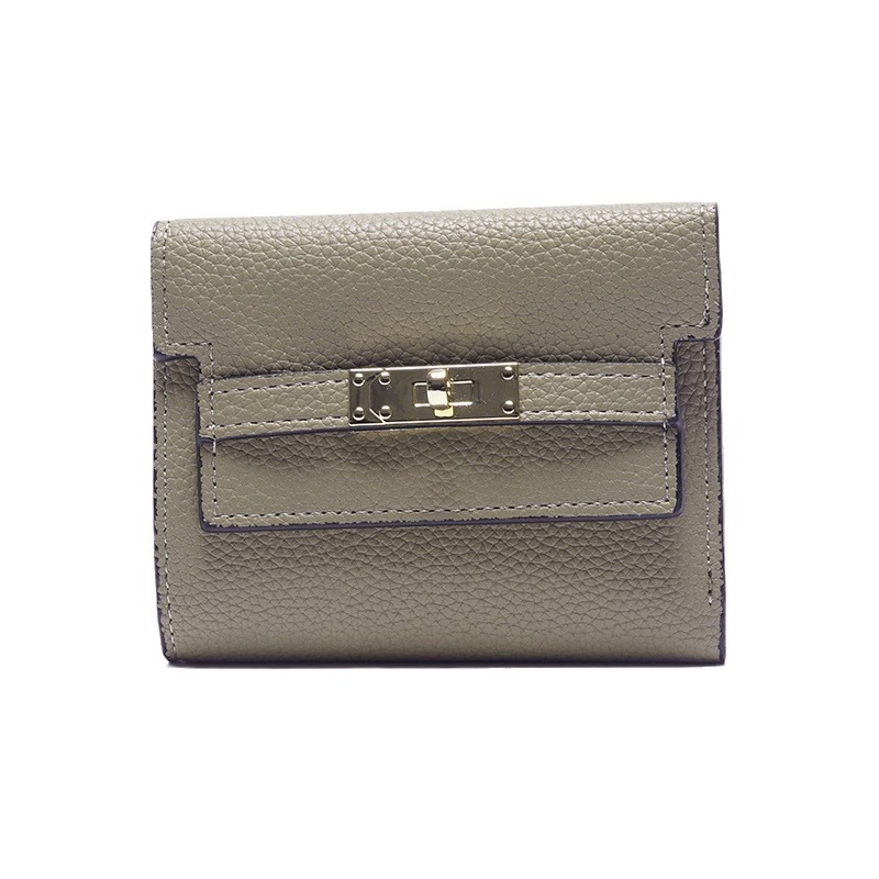 Free Shipping Ladies Wallet Small Foldable Short Clutch Purse Minimalist Solid Color Premium