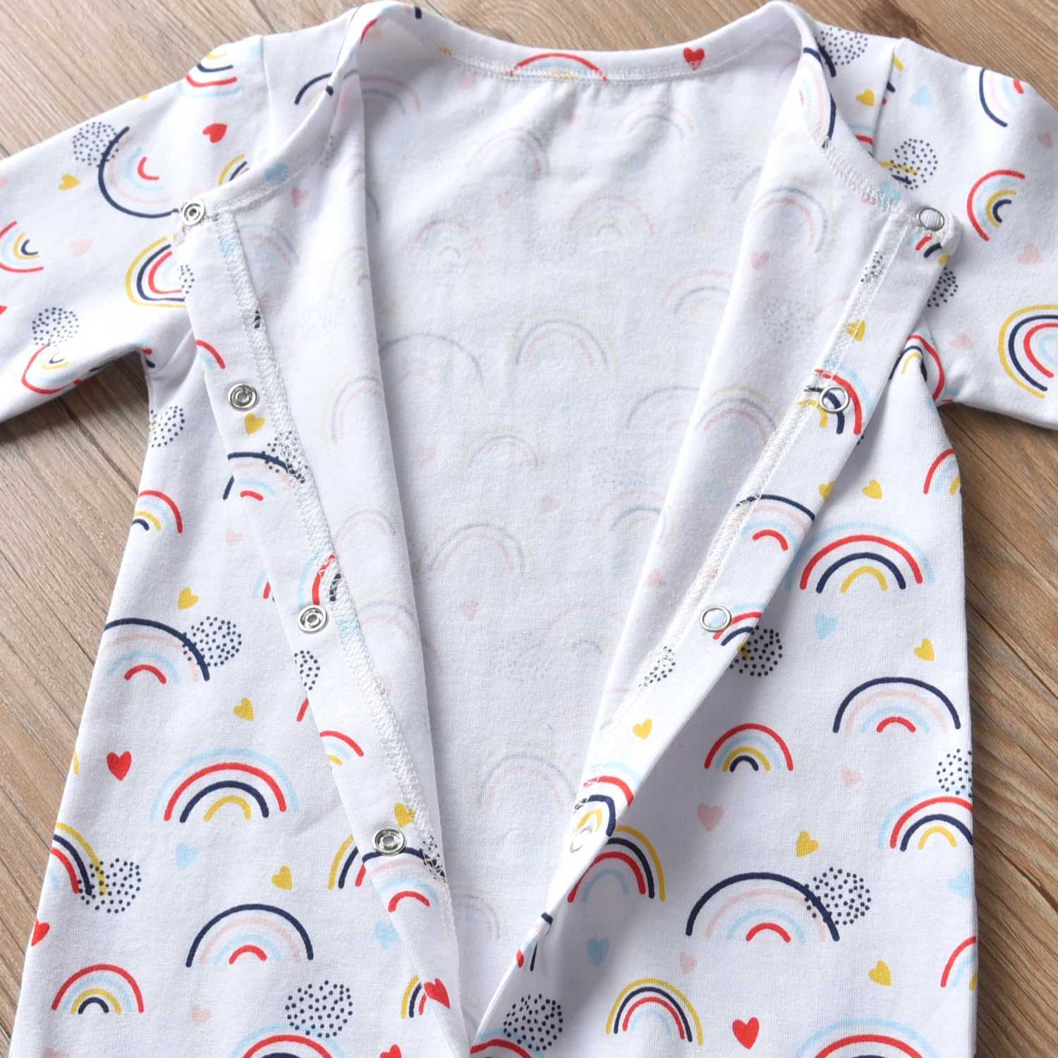 0-18 months Newborn Infant Baby Girls 2pcs Clothes Fashion Cotton Long Sleeve Romper Jumpsuit with Headband Toddler Baby Clothing Z250712