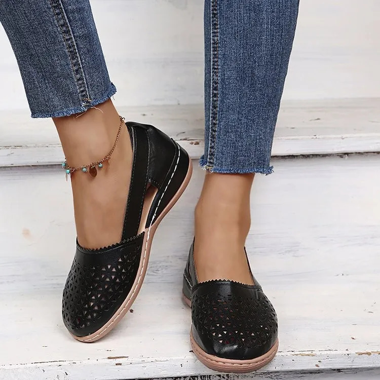 Womens Summer Flat Round Toe Sandals Retro Button Sandals Comfy Mary Jane Comfortable Shoes for Women Plus Size 43 250707