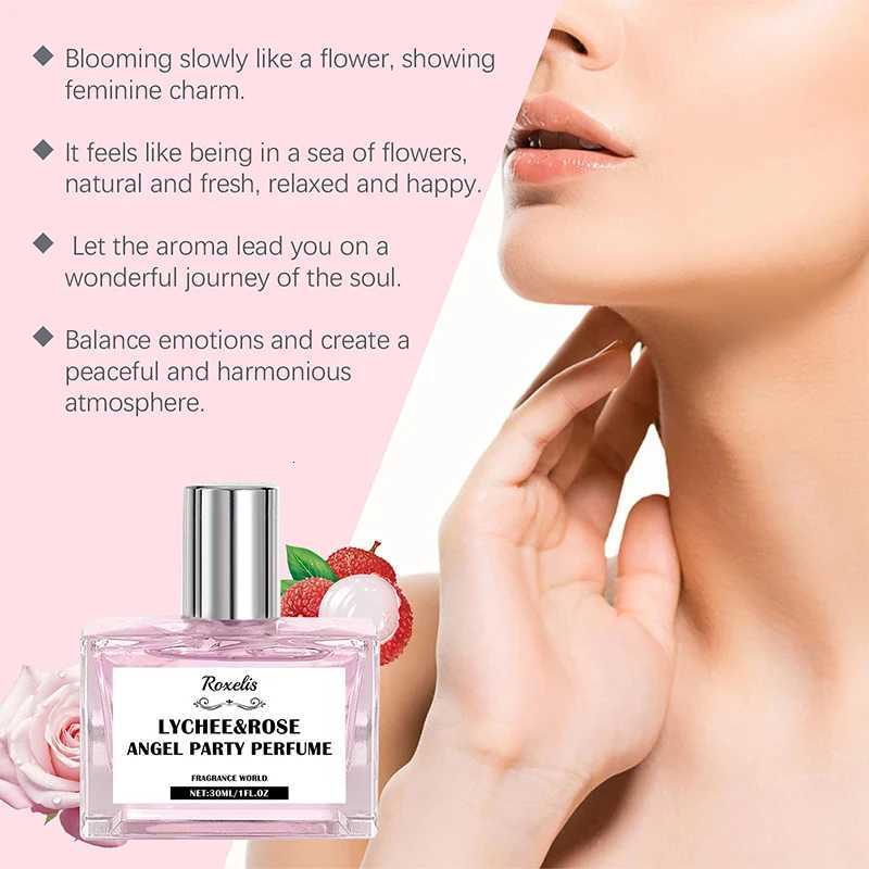 Women Vanilla Perfume Lychee Scent Floral Natural Fragrance Long Duration Exudes Feminine Charm Midnight Rose Aroma Body Spray W250712