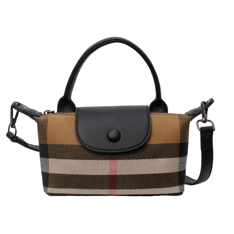 Luxury Brand Designer Bag 2024 Fashion Mini Square Bag New Casual Shoulder Underarm Bag Retro Plaid Handbag Crossbody Bag