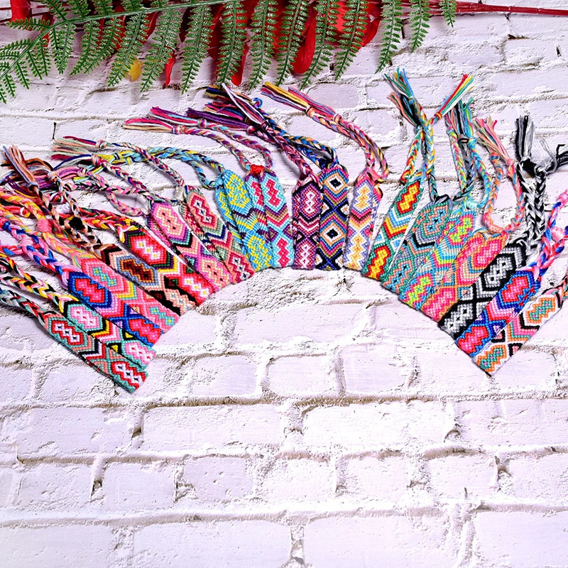 20 Pieces Random Color Friendship Bracelet for Women Fashion Handmade Macrame Braided Pulseras Femme Drop 250712