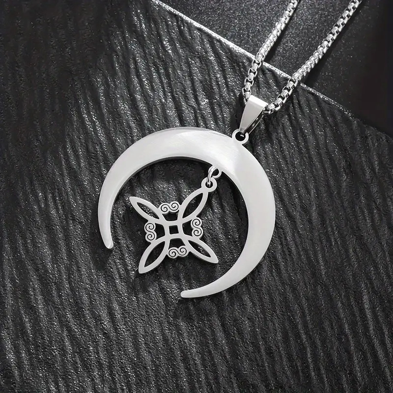 Luxury Jewelry Designer Jewelry New Hip-hop Stainless Steel Necklace Moon Unisex Hot-selling High-end Non-fading Jewelry Necklace