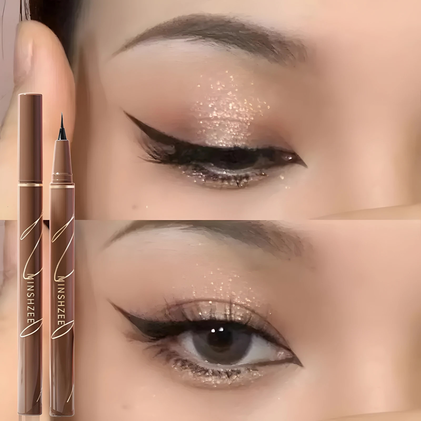 0.01mm Ultra Slender Liquid Eyeliner Pen Extra Slim Eyebrows Pen Waterproof Professional Sweat Proof Liquid Eye Brow Pencil Lon 250704