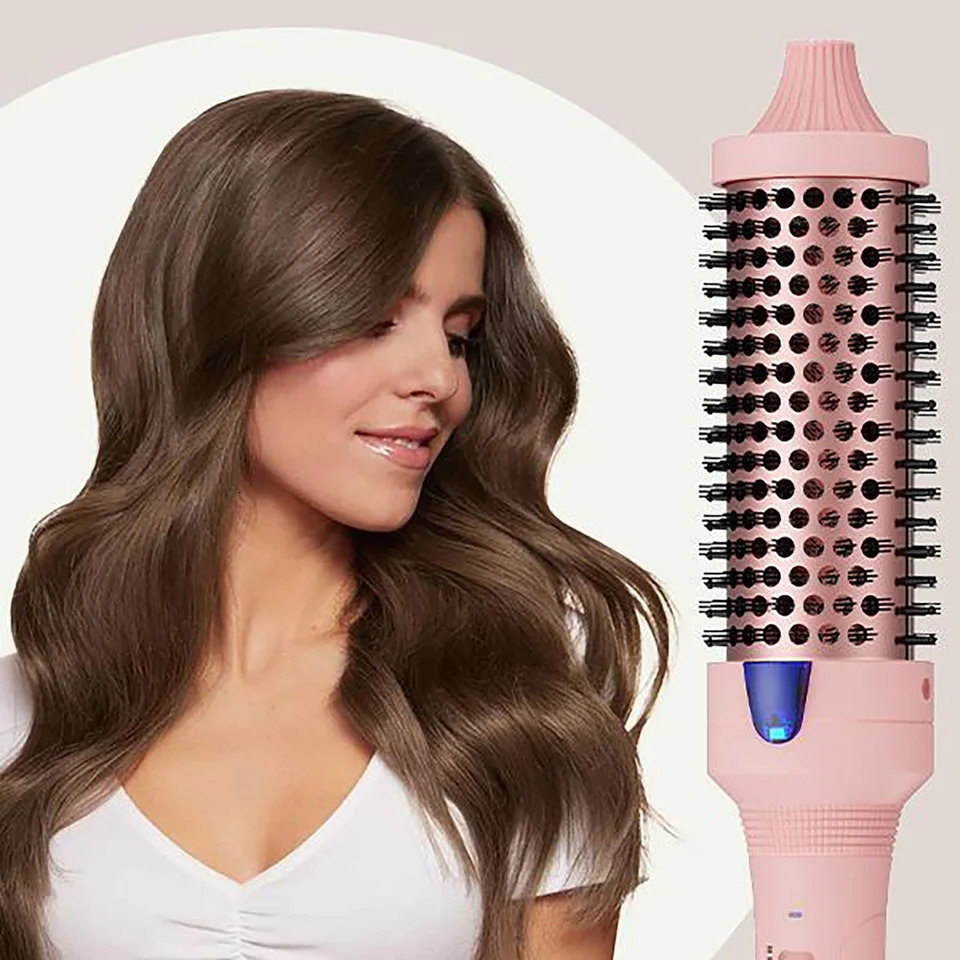 Thermal Brush for Blowout Look 1.5 Inch Negative Ion Heated Round Brush Curling Iron for Straightening Curling Styling Travel 250712