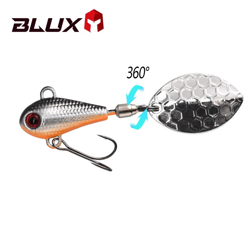 BLUX SPINTAIL Fishing Lure 45g 7g 11g Mag Tail Spinner Shad Metal Vib Casting Shore Jig Bait Copper Blade Spoon Freshwater Bass 250708