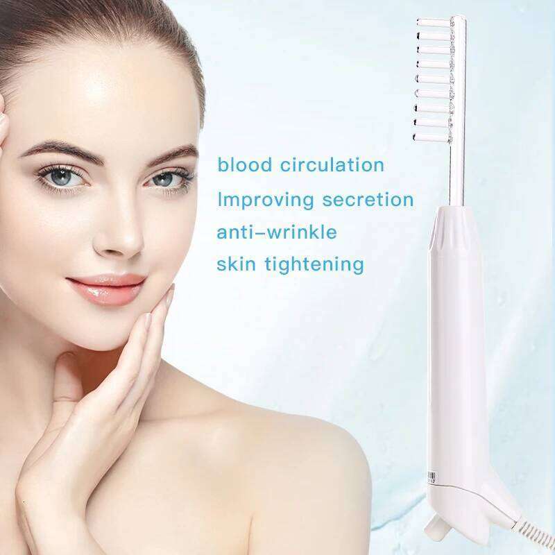 Portable High Frequency Facial Hine For Skin & Hair Care D'arsonval Violet Ray Wand With 4 Tubes