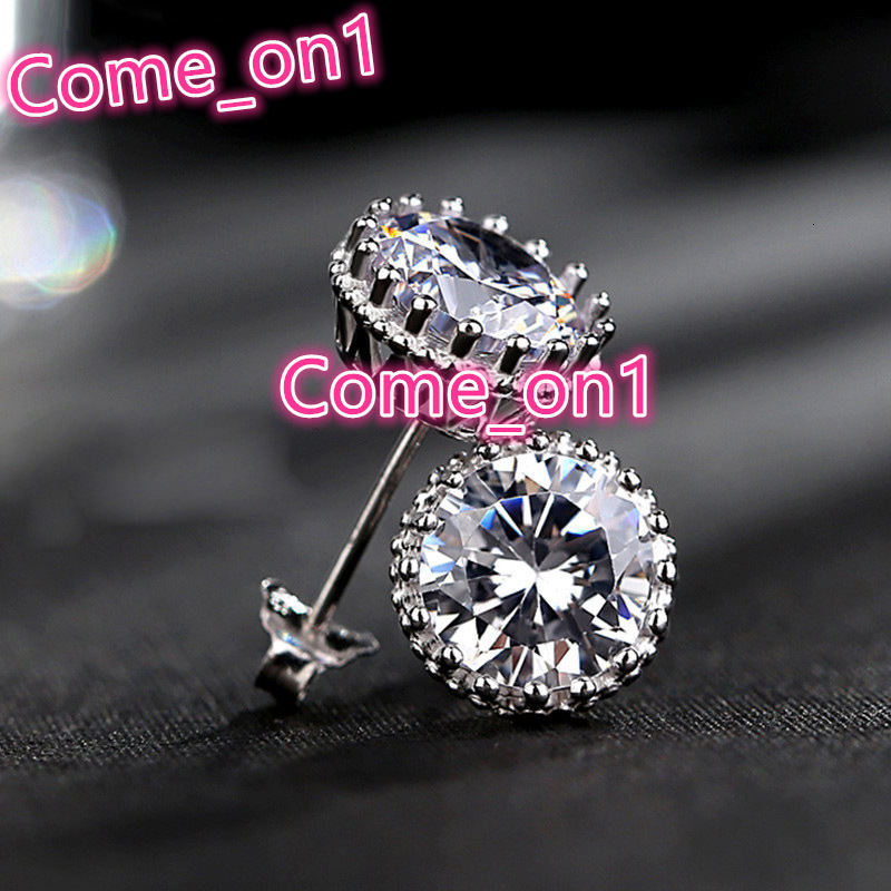 Beautiful Cubic Flower Round Zircon Stud Earring Girls Chic Dainty Romantic Silver Stud Earrings Women