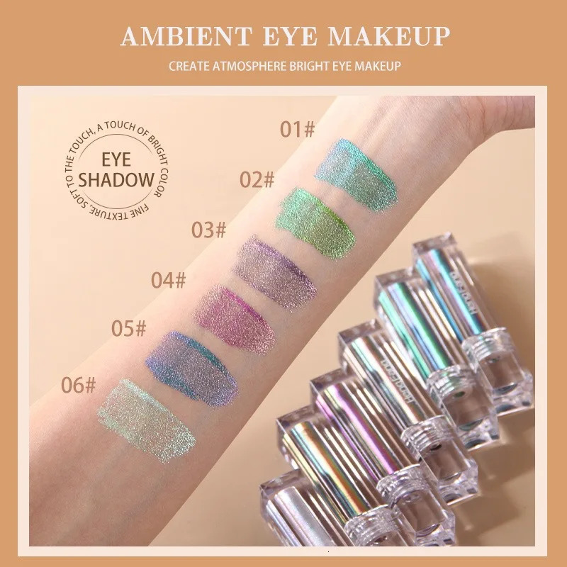 Flash Liquid Eyeliner Durable Shiny Waterproof Colored Liquid Eyeliner Eyeshadow Metallic Pearlescent Chameleon Eyeliner Makeup 250704