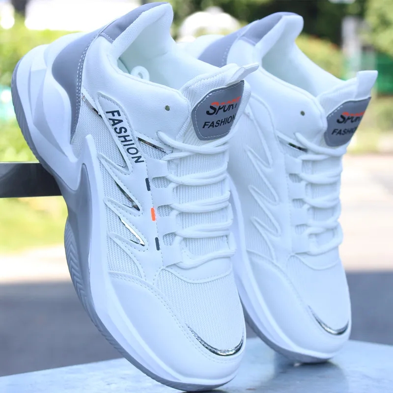 New High-top Basketball Shoes Men Outdoor Sneakers Men Wear Resistant Air Cushioning Baseball Shoes Male Breathable Sport Shoes