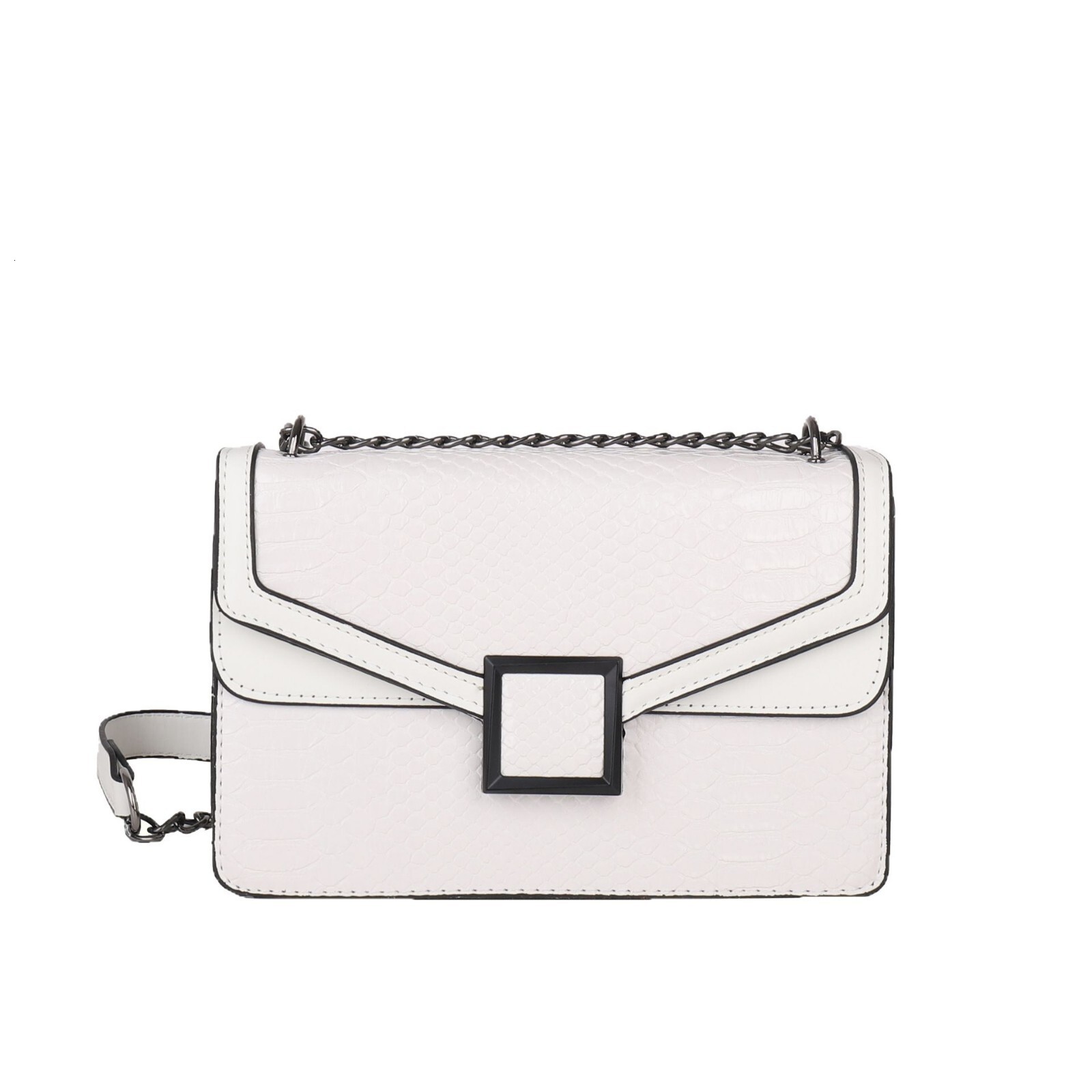 Luxury Brand Designer Bag Cross-Border Bag Niche High-End Snake Pattern Crossbody Small Square Bag For Women 2025 New European And American Trend Comm