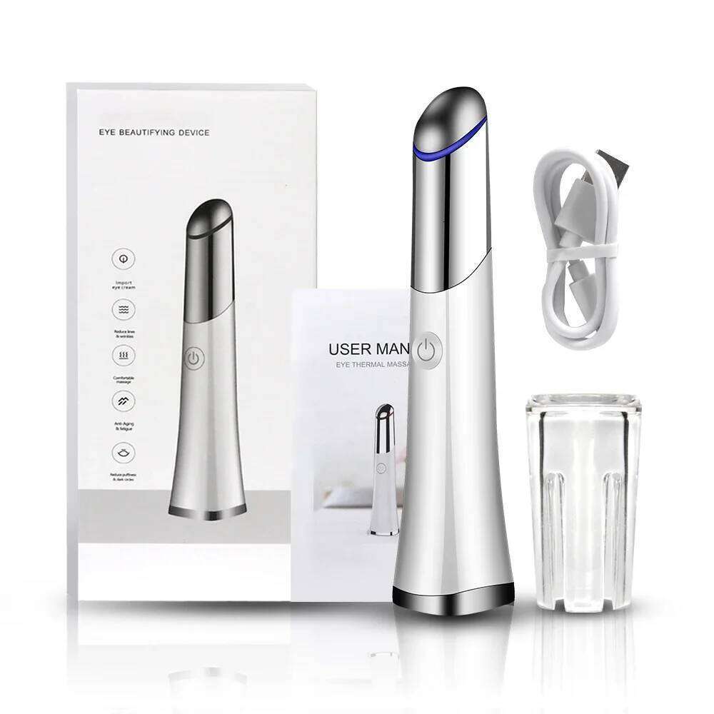 Anti Ageing Wrinkle Dark Circles Bag Thin Face Device USB Portable Care Pen Mini Electric Eye Massager Vibrator Roller