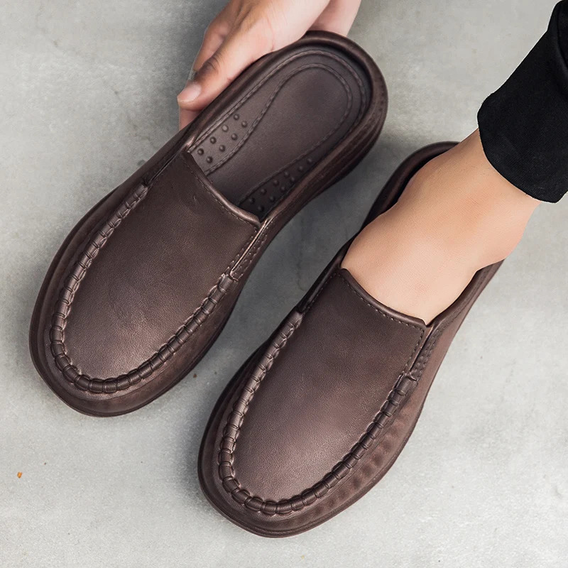 Men chef shoes casual loafers waterproof and oil-proof kitchen work slip-on men shoes outdoor non-slip beach slippers large size 250707