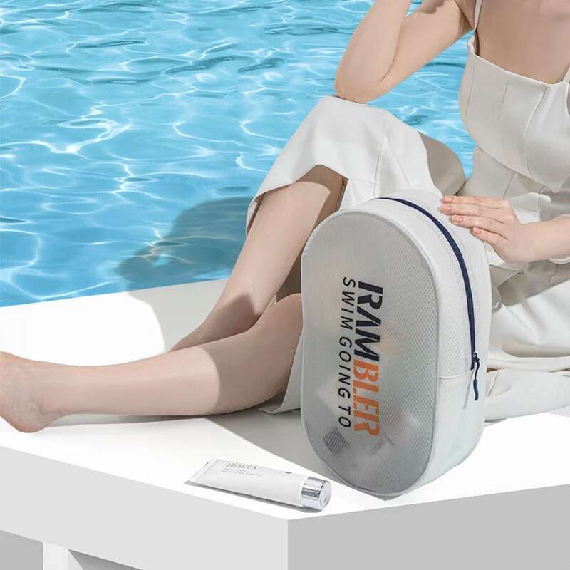 Waterproof Tote Portable Bag Reusable Grocery Bags Shopping Gym Travel Bath Organizer For Swimming, Beach