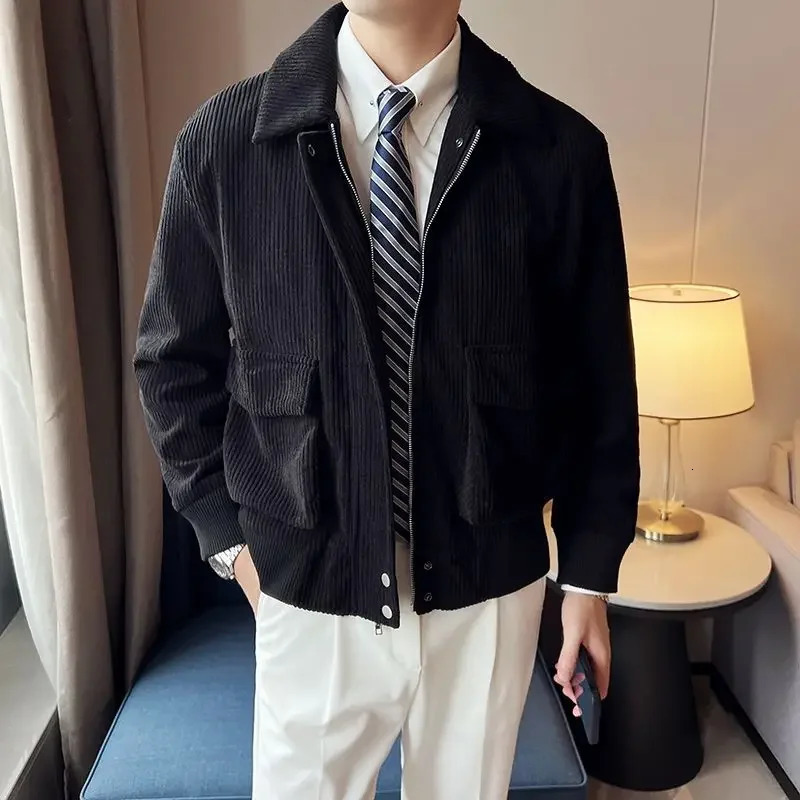 Mens Jackets High Quality Corduroy Male Coats Winter Sales Of Sale Joker Korean Reviews Many Clothing Fashion In 250708