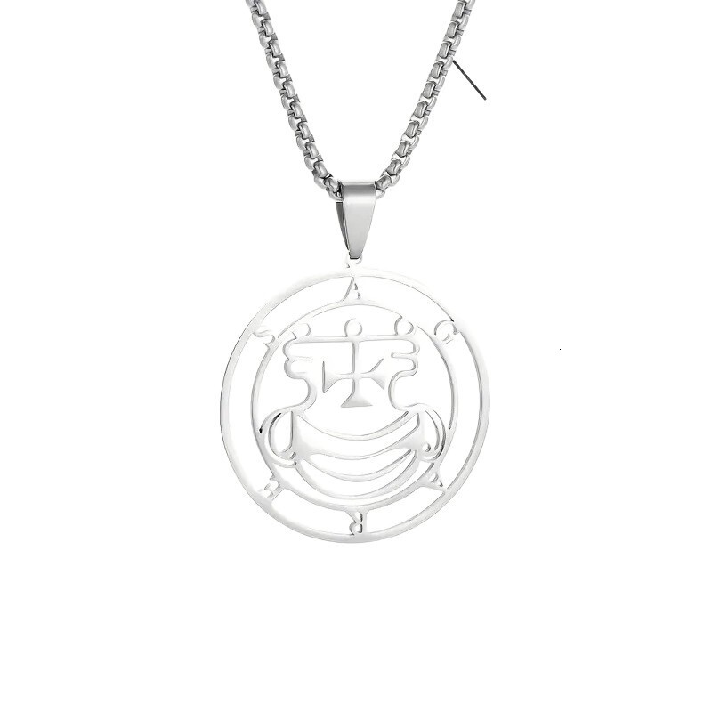 Luxury Jewelry Designer Jewelry Cross-border New Devil Stainless Steel Circle Necklace European And American Men's And Women's Titanium Stee