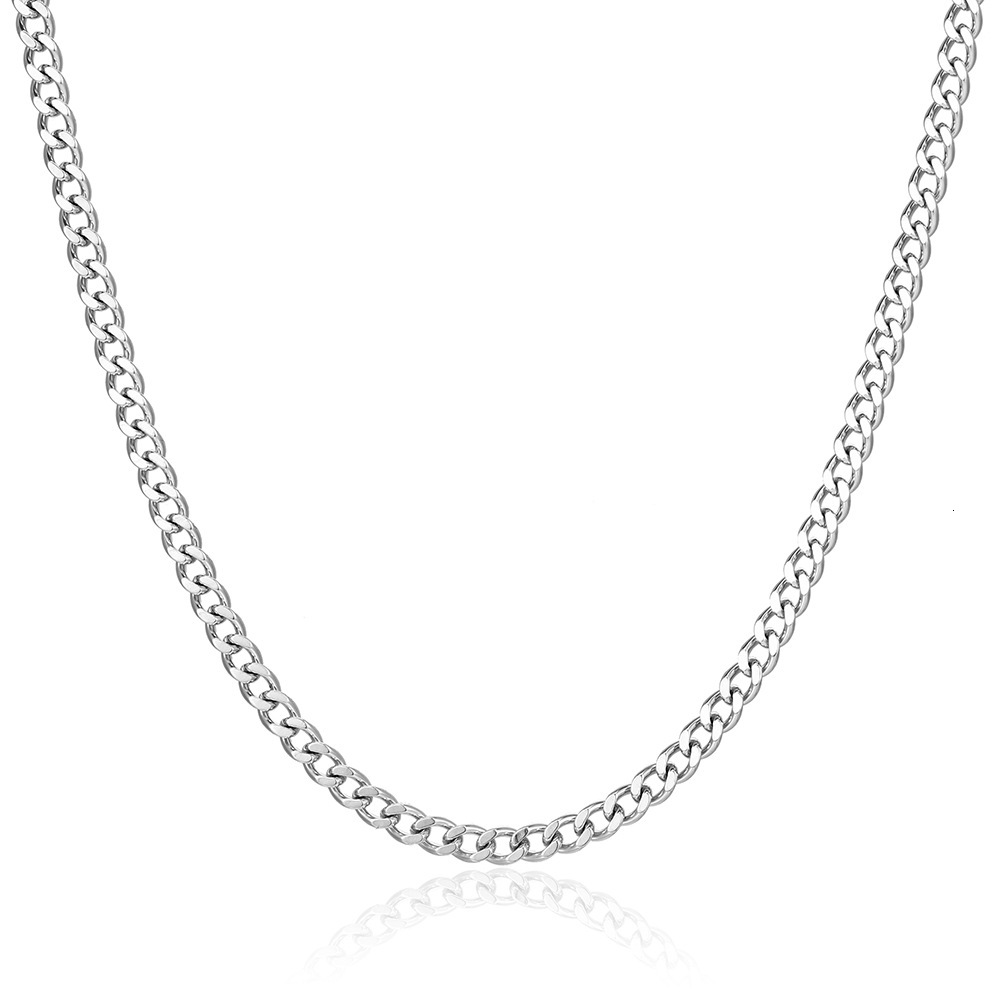 Luxury Jewelry Designer Jewelry IMI Basic Necklace For Men And Women, Simple Niche Jewelry, Trendy Hip-hop High Street Cool Titanium Steel Chain YL664