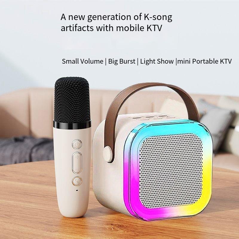 Designer Famous Brand K Speaker Mini Portable Sing Wireless Bluetooth All In One Hine Karaoke Singing Song Request Home KTV