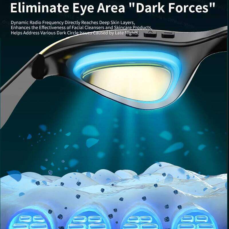 3D Microcurrent Pulse Relax Massager Fatigue Relief Lighten Dark Circles Smooth Eyes Fine Line Beauty Eye Care