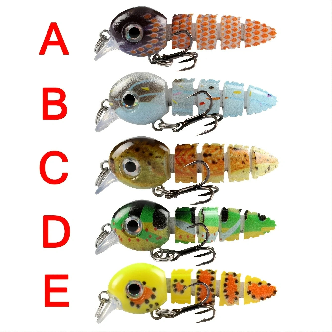 Multi Jointed Swimbait 55cm4g Fishing Lures Crankbait Lifelike Hard Fish Baits Small Lure Set Wobblers Tackle 250708