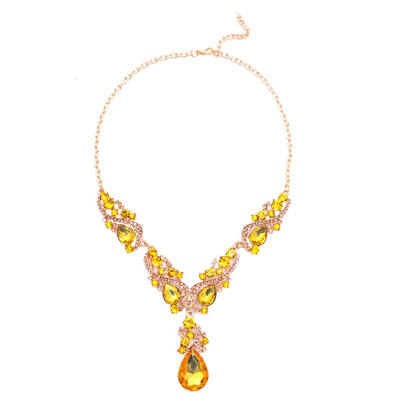 Luxury Jewelry Designer Jewelry European And American Foreign Trade New Exaggerated Necklace And Earring Set Retro Cross Mirror Alloy Electroplated Je
