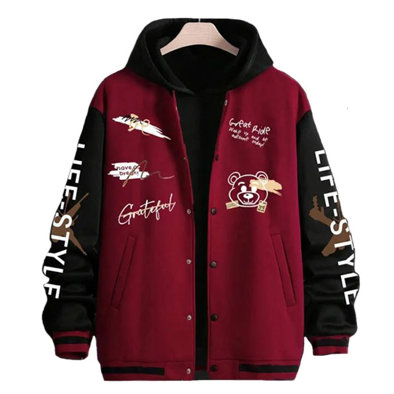 Mens Jackets Coats Spring Autumn Casual Long Sleeve Baseball Jacket Men Fashion Printed Oneck Golf Wear Windbreaker Coat 250707