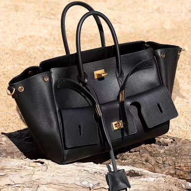 European American Fashion Tote Light Brand Designer Bag New Rodeo Shoulder Handbag Large Capacity Simple Commute Bags