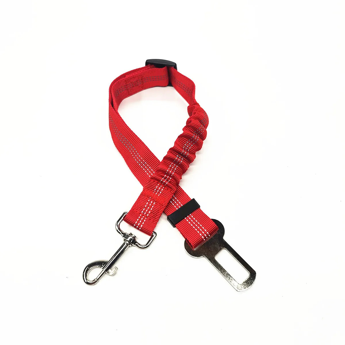 Adjustable Dog Car Seat Belt Harness for Dogs Nylon Reflective Cushioning Elasticity Car Travel Dog Accessories for Dogs 250709