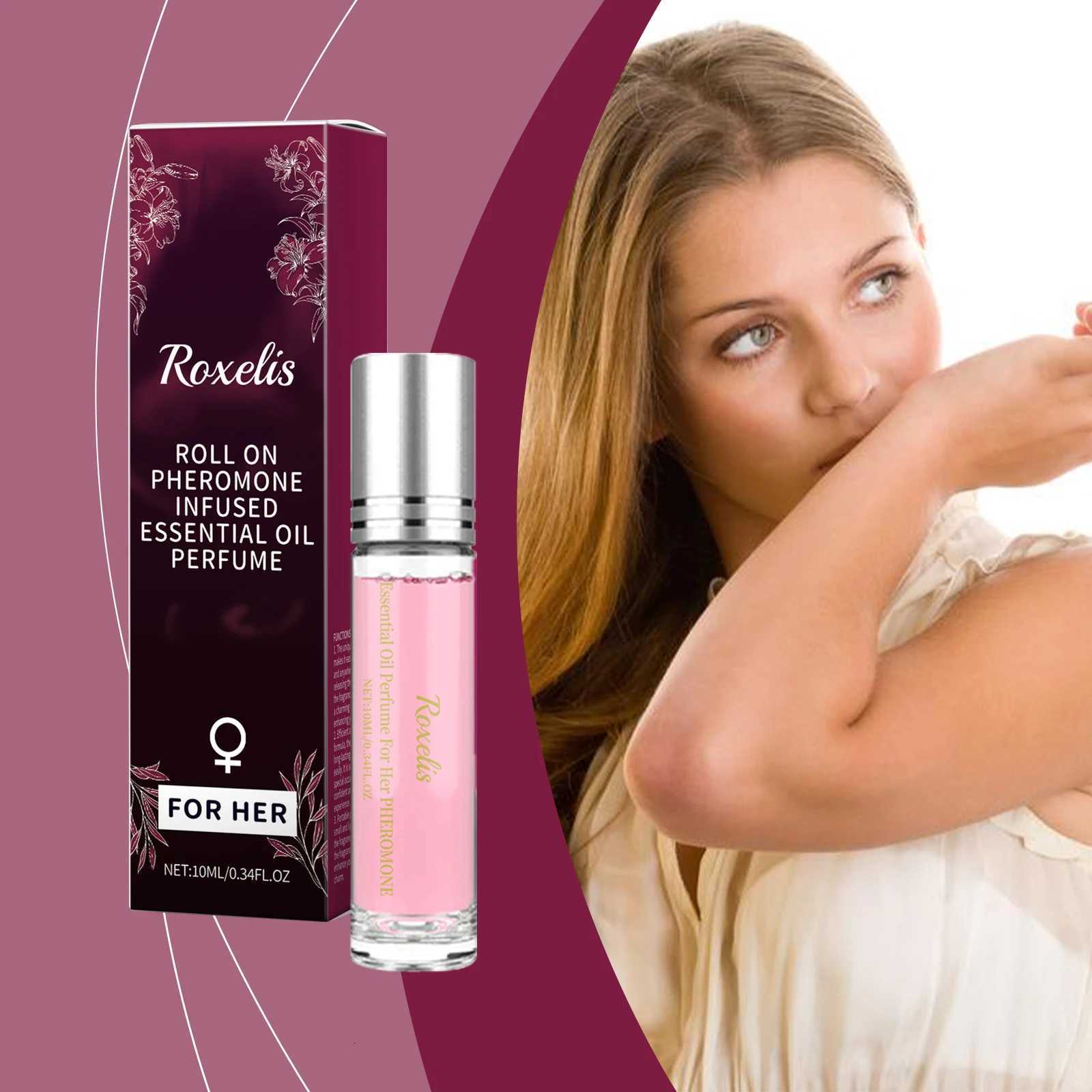 Roxelis Women Ball Perfume Natural Fresh Scent Elegant Charming Lasting Fragrant Ball Design Portable Perfume Skin-Friendly W250712