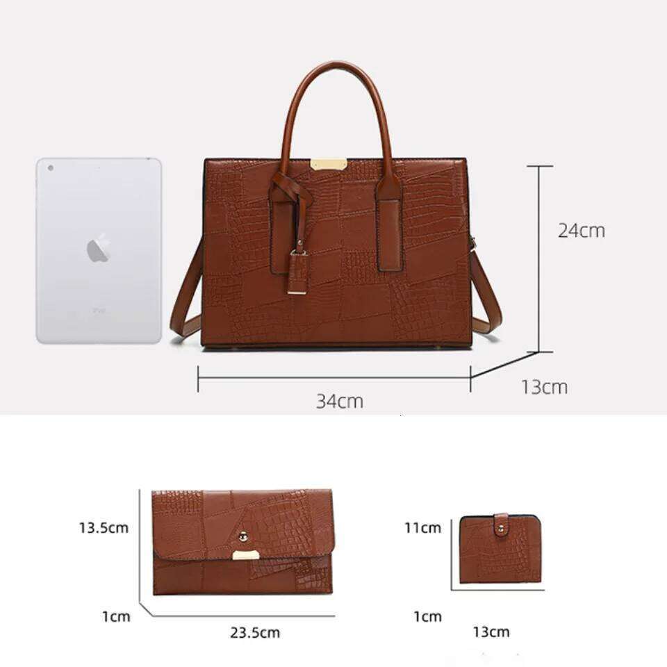 Large Capacity Shopping Bag for Daily Commuting Hand Shoulder Bags Splicing Pu Leather Handbags Caual Tote New Sac