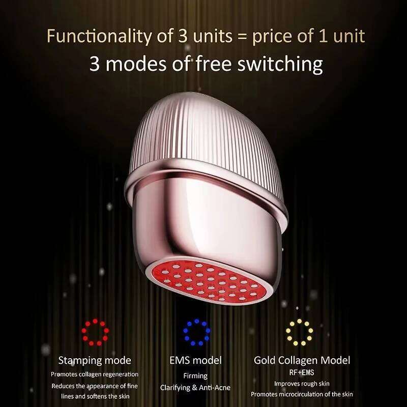 Collagen RF Facial Device Microcurrent Massage Lifting Skin Rejuvenation Photon Beauty Instrument Face Massager