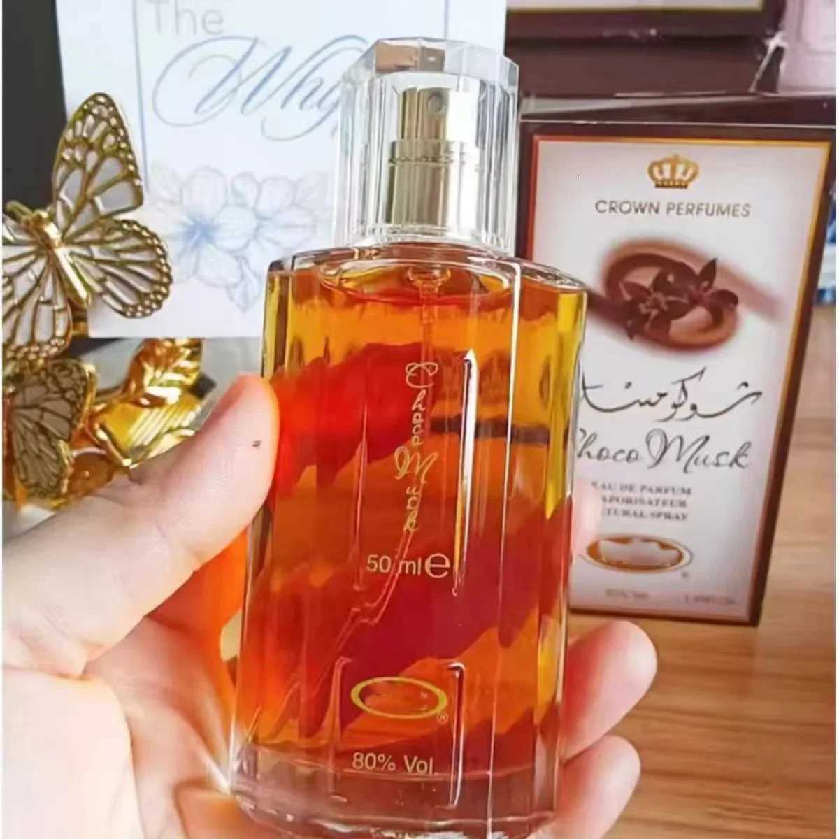 50ml Choco Musk Crown Perfume Long Lasting Vanilla Chocolate Flavor Fragrance Eau De Parfum Spray Z250729