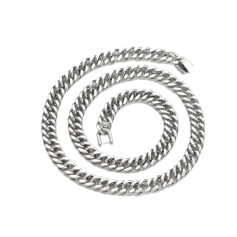 Luxury Jewelry Designer Jewelry Jewelry Buckle Necklace For Men Stainless Steel Non-fading Titanium Steel Necklace Men's Hip-hop Accessories Pers