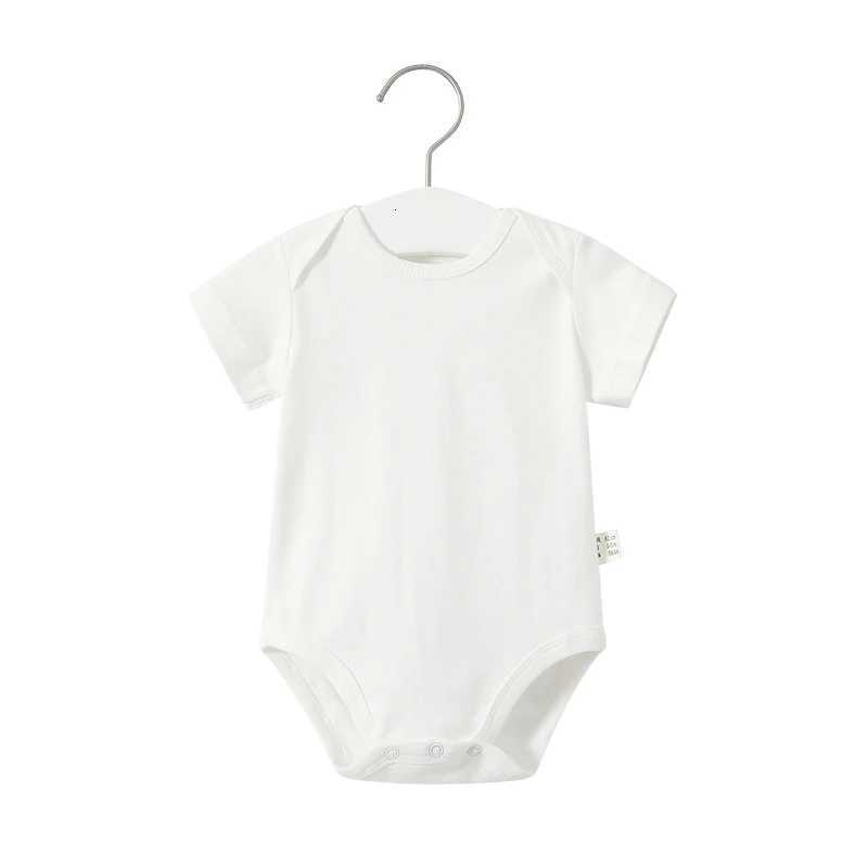 5PCS/LOT Summer Baby Bodysuits Newborn Baby Clothing Cotton White Color Kids Jumpsuits Baby Boy Girl Clothes Infant Costume Z250712