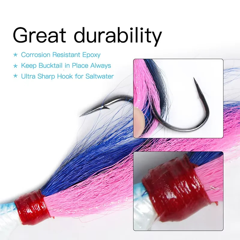 Inchiku Jig Head Sea Fishing Wobbler Bait Multicolor Trout Bass Hook Bucktail Accessories 250708