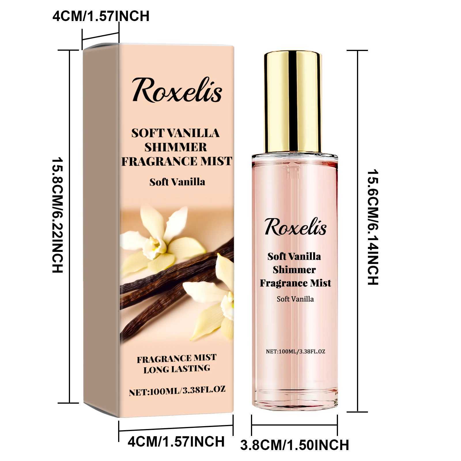 100ml Soft Vanilla Glitter Perfume Spray Floral Seduction Fragrance Mist Freshing Lasting Glamor Daily Dating Perfume W250712