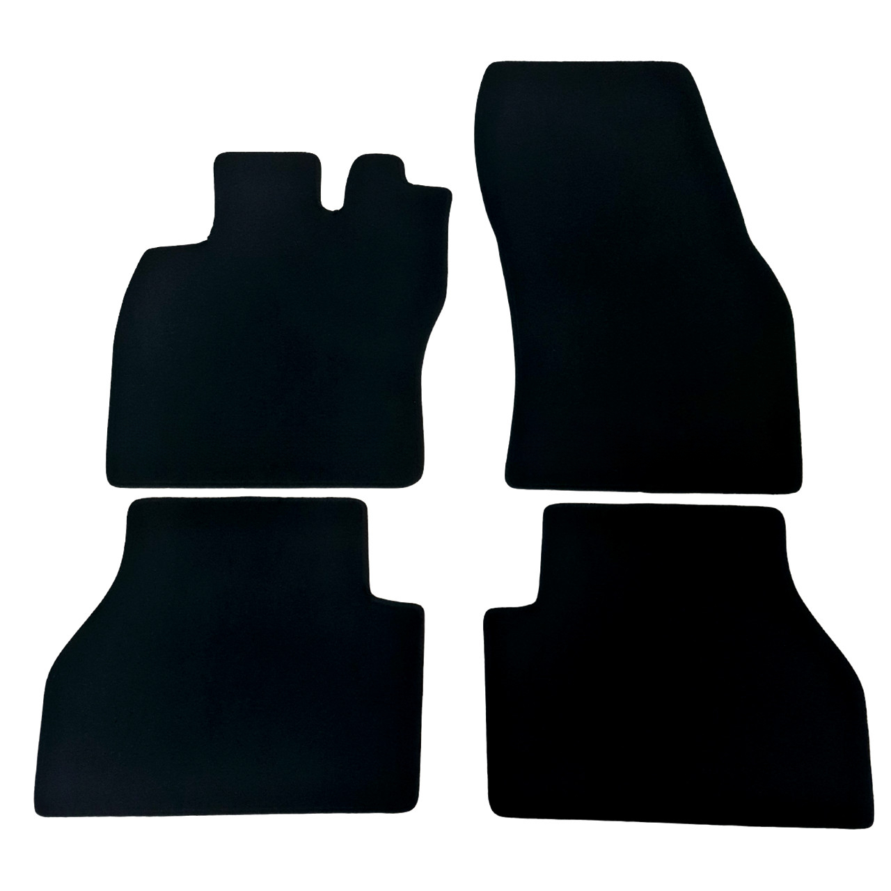 Car Floor Mats Velour For VW Caddy Waterproof Black Carpet Rugs Auto Liners New